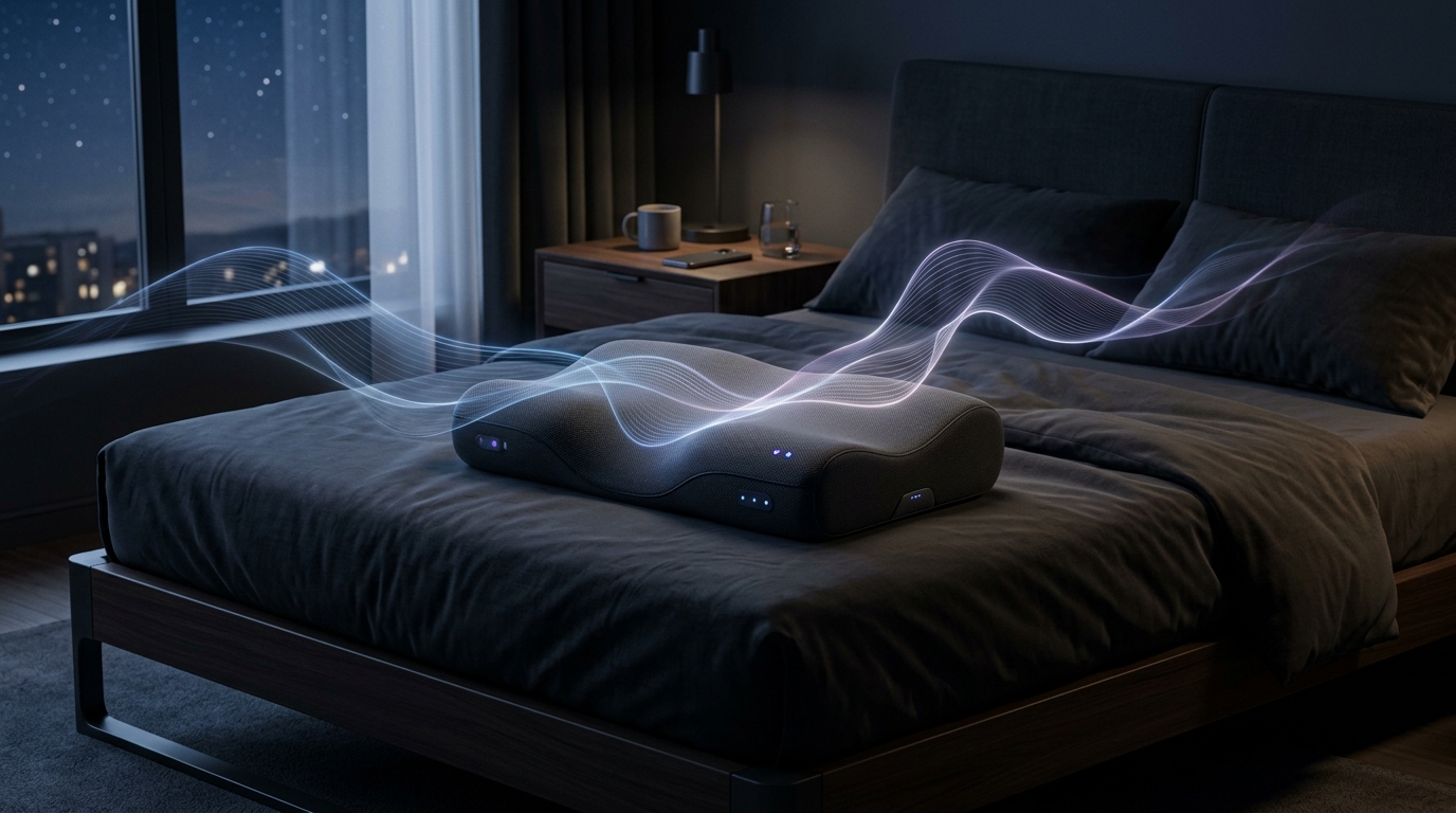AI 智能睡眠枕夜间微动感知与呼吸波形